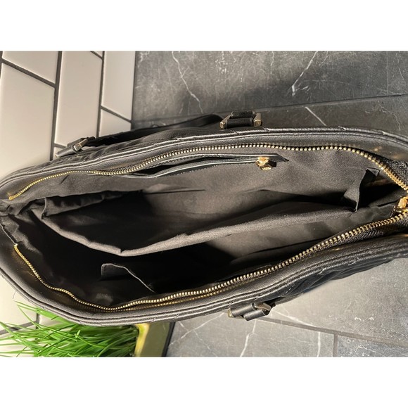 Badgley Mischka Black Leather Purse - Picture 3 of 5